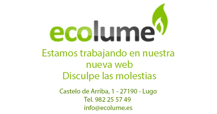 Ecolume, estamos realizando una nueva web.